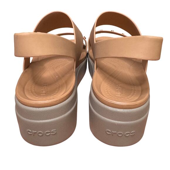 Crocs Brooklyn Women Sandal Nude Size 9W - Picture 5 of 8